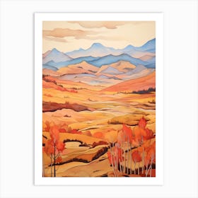 Autumn National Park Painting Rocky Mountain National Park Colorado Usa 1 Art Print