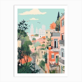 Beirut Lebanon 2 Illustration Art Print