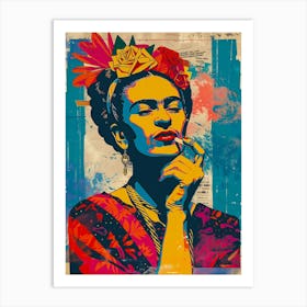 Frida Kahlo Vintage Poster 4 Art Print