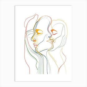 Abstract Portrait Series 2 Art Print