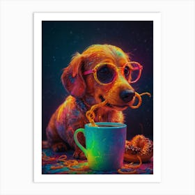 Dachshund Canvas Print Art Print