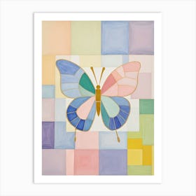 Butterfly In Pastel Art Print