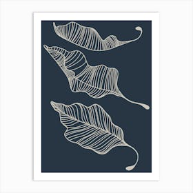 Drifting Leaves Art Print