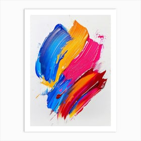 Abstract brushes Art Print