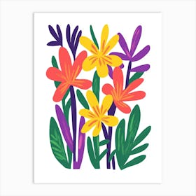 Colorful Flowers 13 Art Print