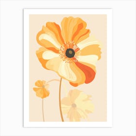 Orange Poppy Art Print