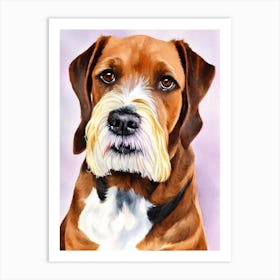 Cesky Terrier 4 Watercolour Dog Art Print