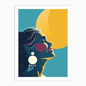 Woman'S Face 148 Art Print