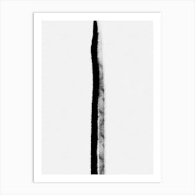 Black And White Image Of A Knife Art Print