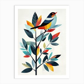 Bird On A Branch 15 Art Print