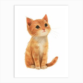 Ragdoll Cat Clipart Illustration 3 Art Print