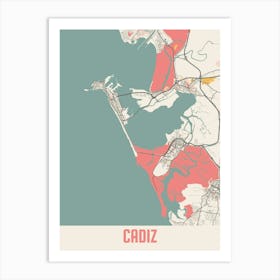 Cadiz Map Poster Art Print