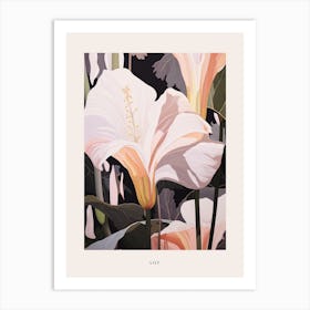 Flower Illustration Lily 1 Poster Art Print