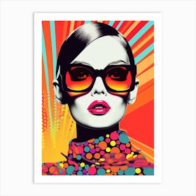 Woman Pop Art Art Print