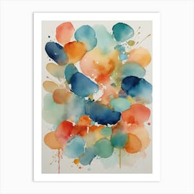 Abstract Watercolor Painting 9 Art Print