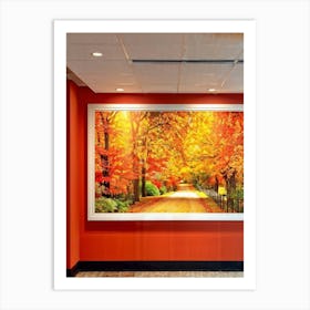 A Seamless Presentation Of Signs Set In An Abbot Point Style Reception Design With Warm Autumn Colo (7) Art Print