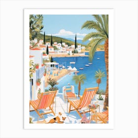 Bodrum Turkey 8 Illustration Art Print