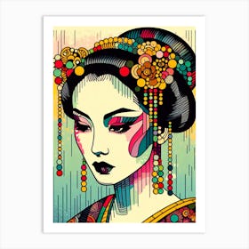 Japan Geisha Visual 108 Art Print