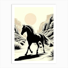 Creative Horse Beauty Illustration Nr 116 Art Print