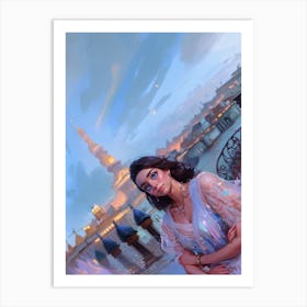 Princess In The City Art Print