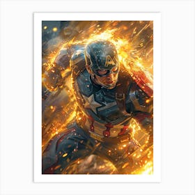 Captain America 20 Art Print