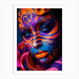 Face Painting Art Print