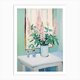 A Vase With Foxglove, Flower Bouquet 4 Art Print