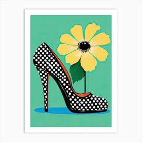 Sole Elegance: Woman's High-Heel Artistry Art Print