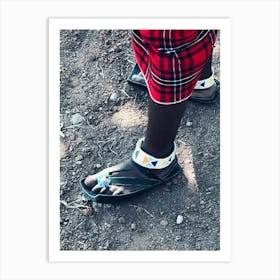 Kenyan Sandals Art Print