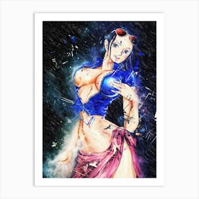 Girl Nico Robin Anime Art Print