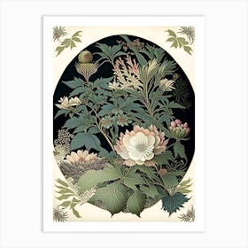 Kenrokuen, Japan Vintage Botanical Art Print