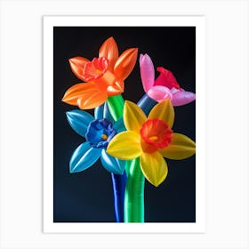 Bright Inflatable Flowers Daffodil 2 Art Print