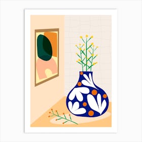 Vase And Flowers Art Print
