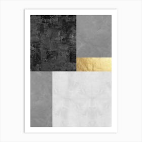 Geometric textures composition 15 Art Print