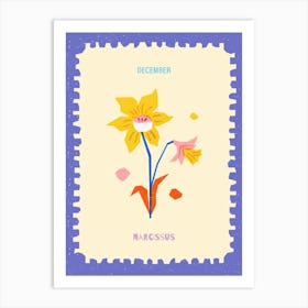 December Birth-month Flower Narcissus 1 Art Print