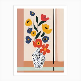 Flowers In A Vase 11 Art Print