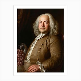 Portrait Of Georg Friedrich Handel Art Print