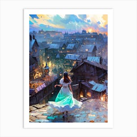 Fairytale City 1 Art Print