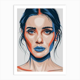 Woman'S Face Art Print