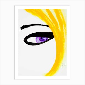 Eye Of A Woman, Vintage Fashion Art Art Print