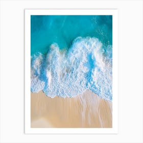 Aerial View Of A Beach 75 Art Print