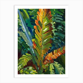 Sword Fern Cézanne Style Art Print