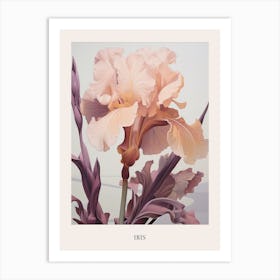 Floral Illustration Iris 1 Poster Art Print