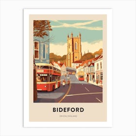 Devon Vintage Travel Poster Bideford 2 Art Print