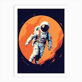 Beyond the Atmosphere: Astronaut's Ascendancy Art Print