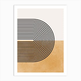 Circles and lines 16 Art Print