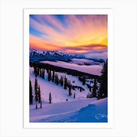 Telluride, Usa 1 Sunrise Skiing Poster Art Print