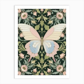 Butterfly Style William Morris Art Print