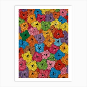 Teddy Bears 4 Art Print