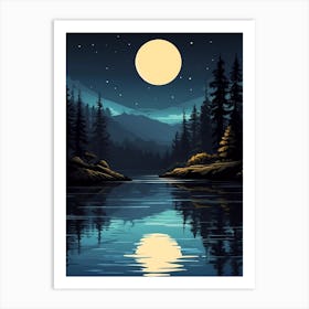 Night In The Forest Art Print